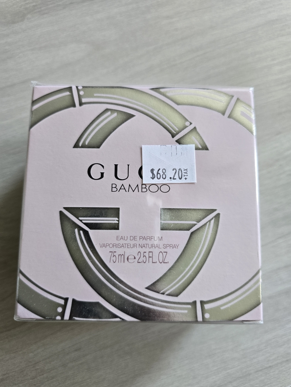 NIB Gucci Bamboo Eau de Parfum Pink with Metallic Accents
